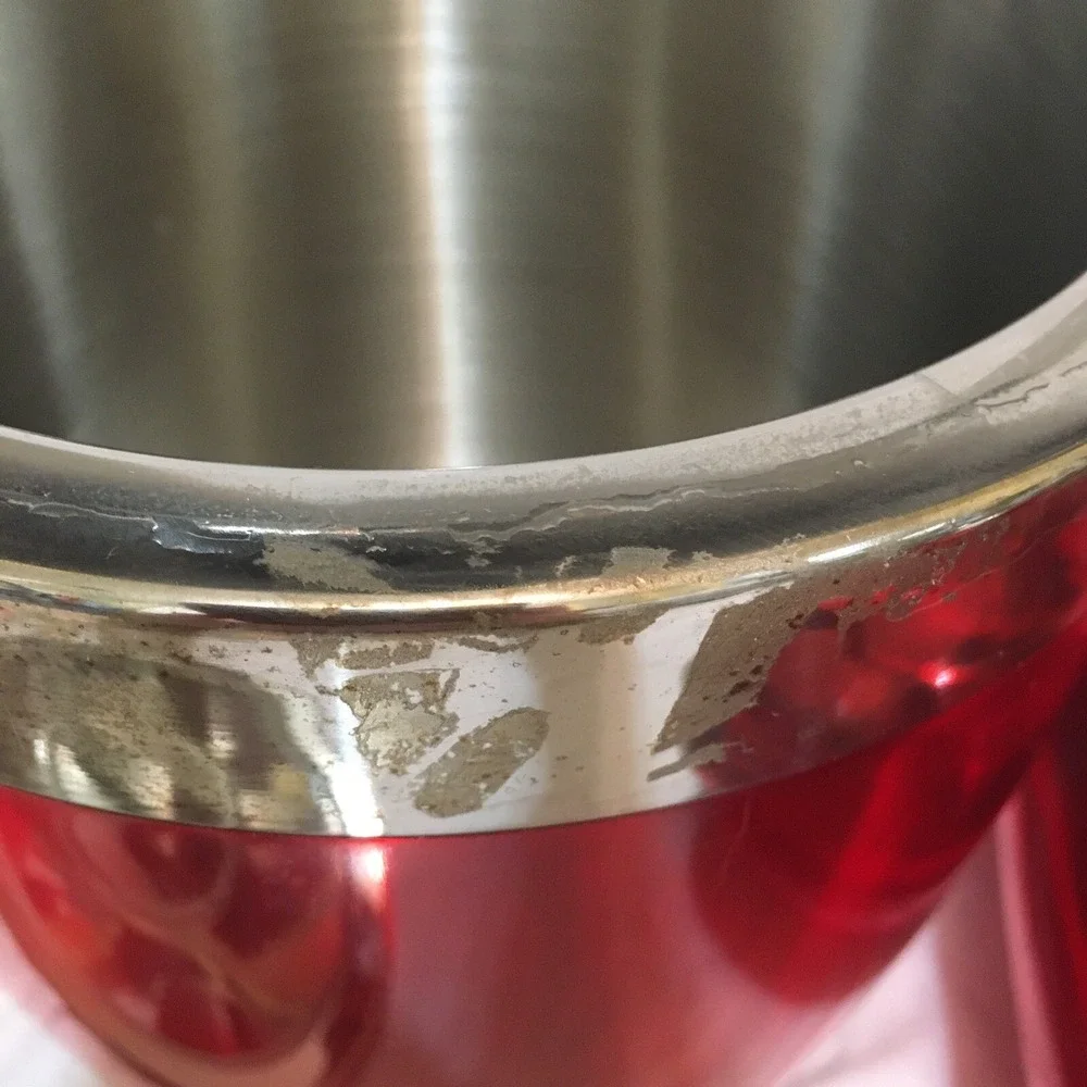 Bar Set Wine Chiller‎ Cocktail Shaker Ice Bucket Red Acrylic S.Steel Valentines